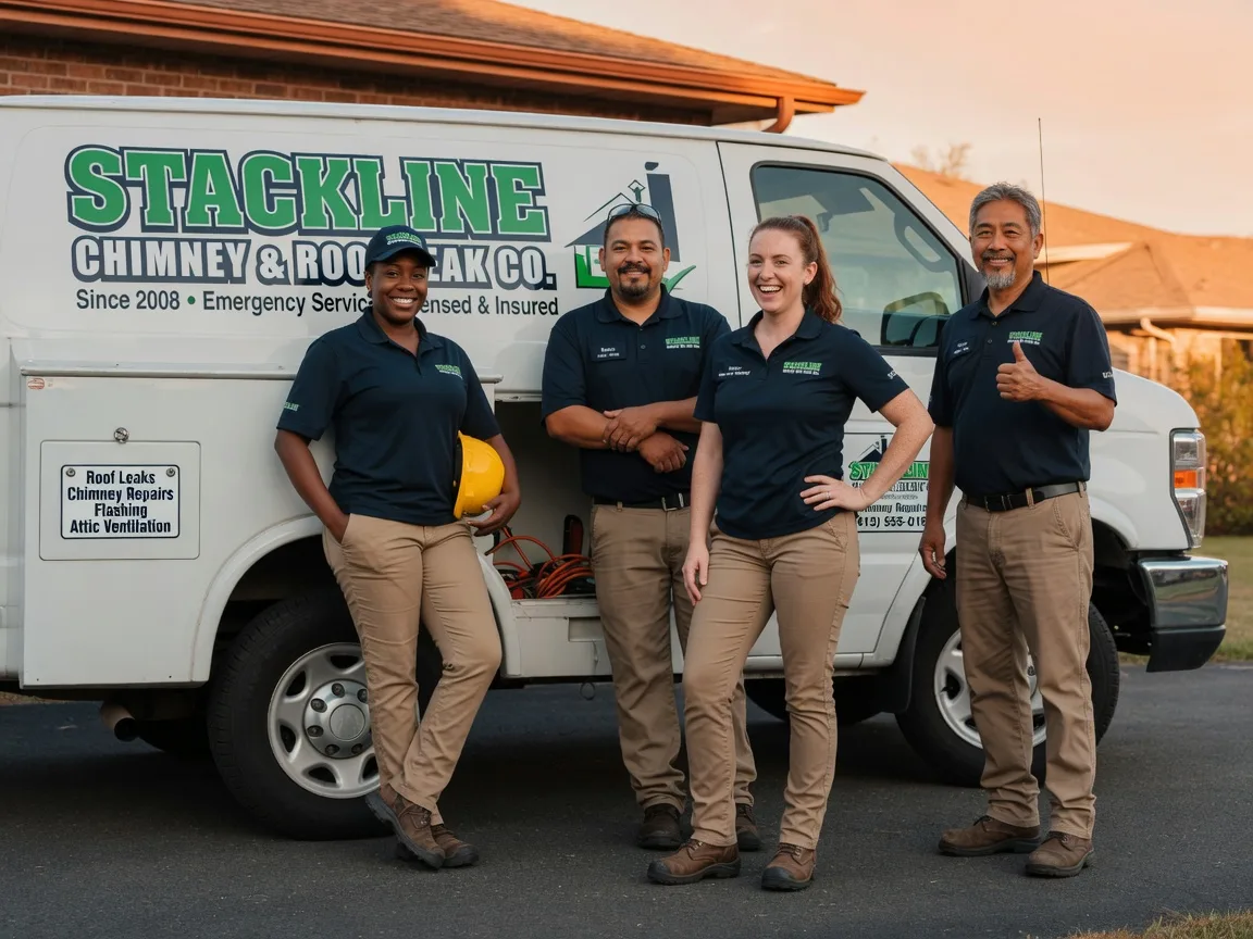 Chimney flashing repair company in Greenview, IL